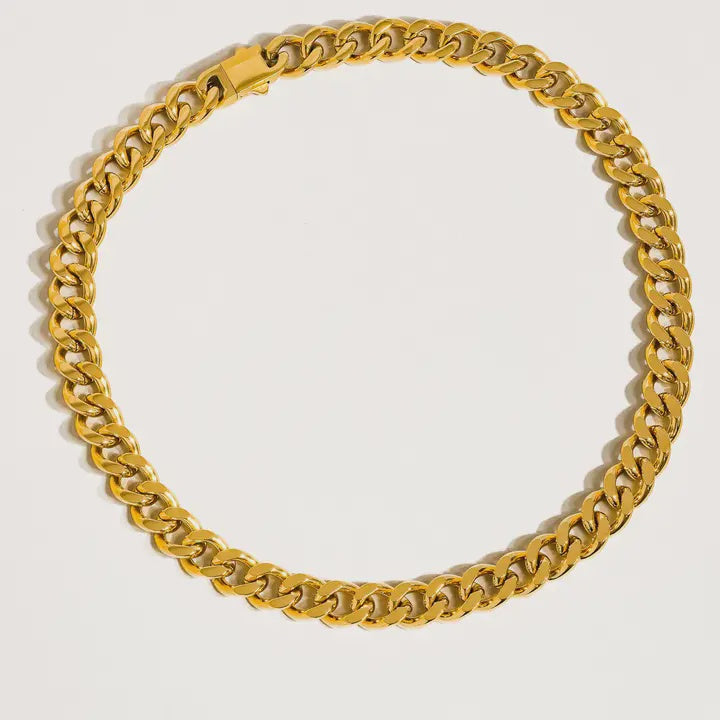 Will 18K Gold Non-Tarnish Classic Bold Chain Necklace