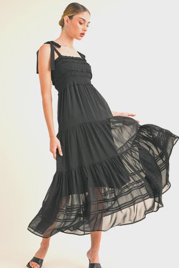 Smocked bodice - Ruffle, Tiered dress