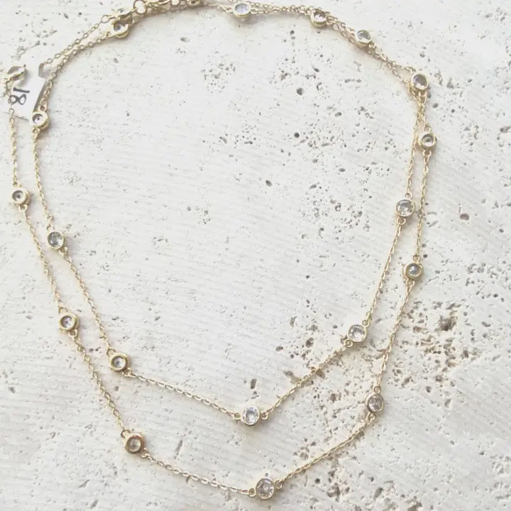 Long layer necklace