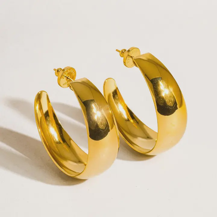 Romee gold hoops