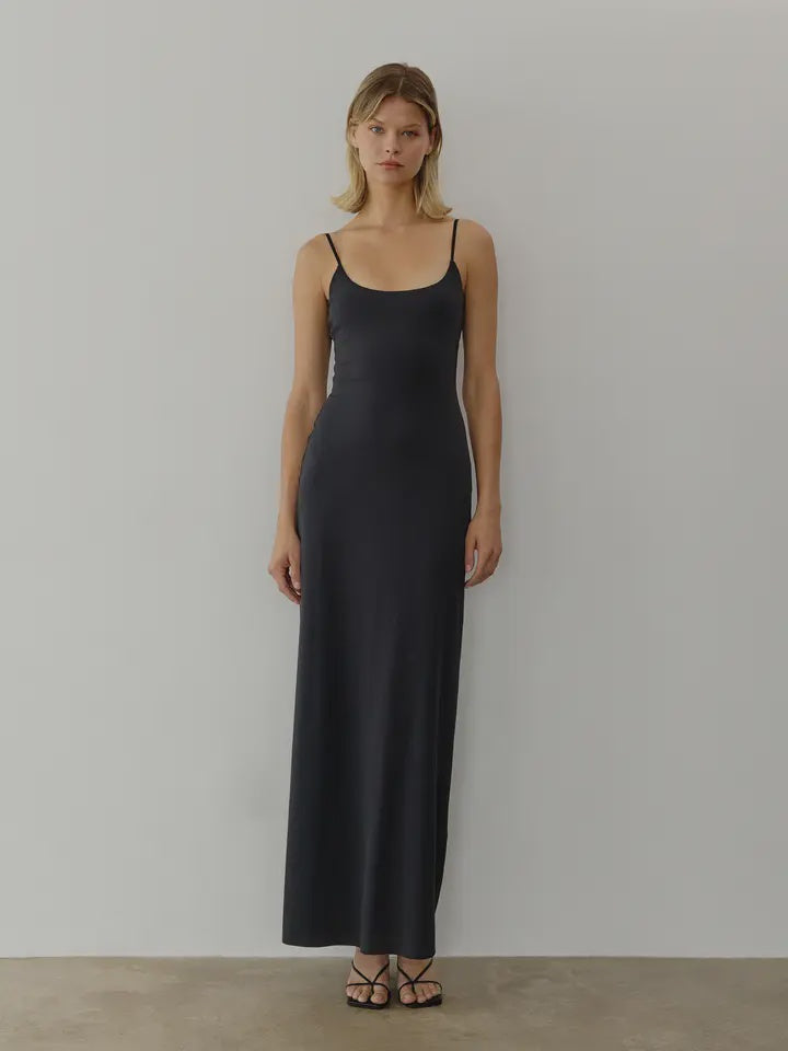 The Tris Dress | Stretch Knit Scoop Back Dress