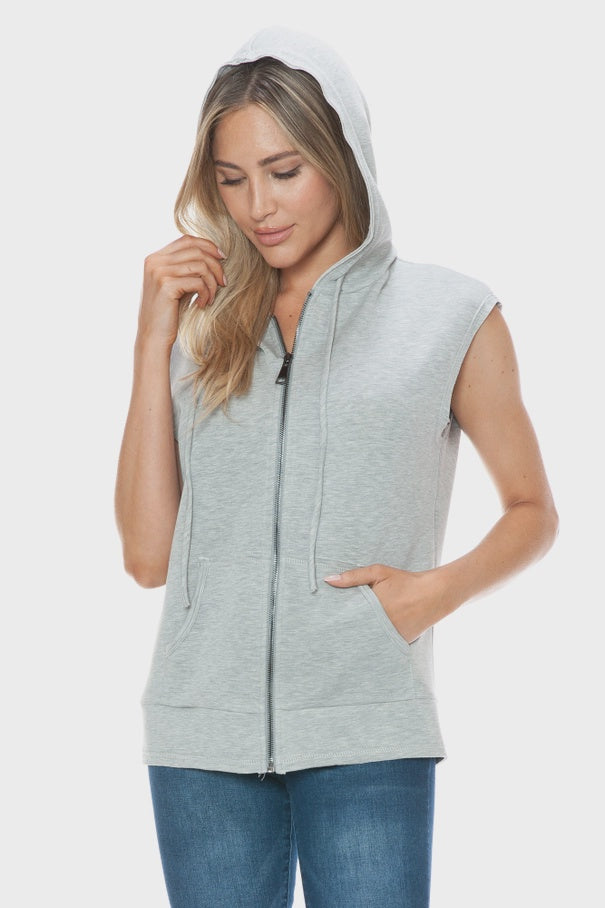 Scuba Sleeveless Hoodie Vest