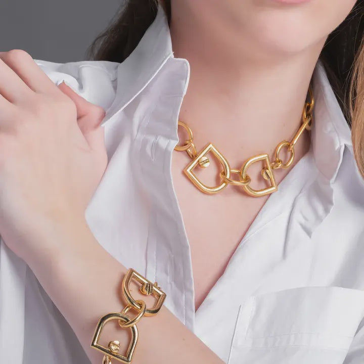 Tio Necklace 22K gold plated