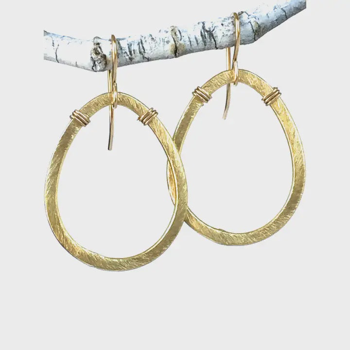 Brushed Small Teardrops