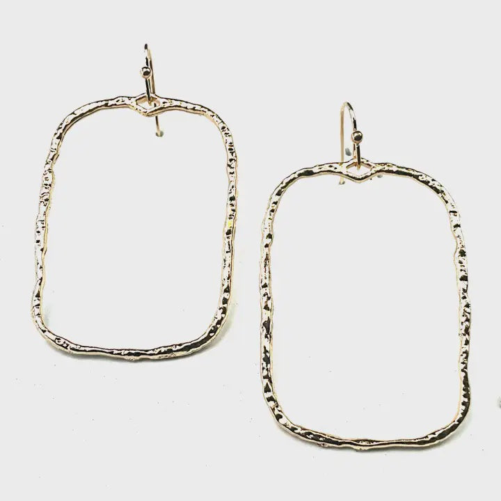 Hammered Rectangle/Silver