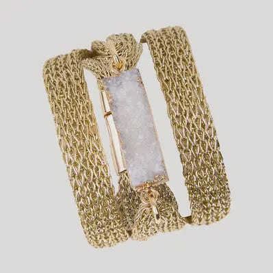 Natural stone gold Bracelet
