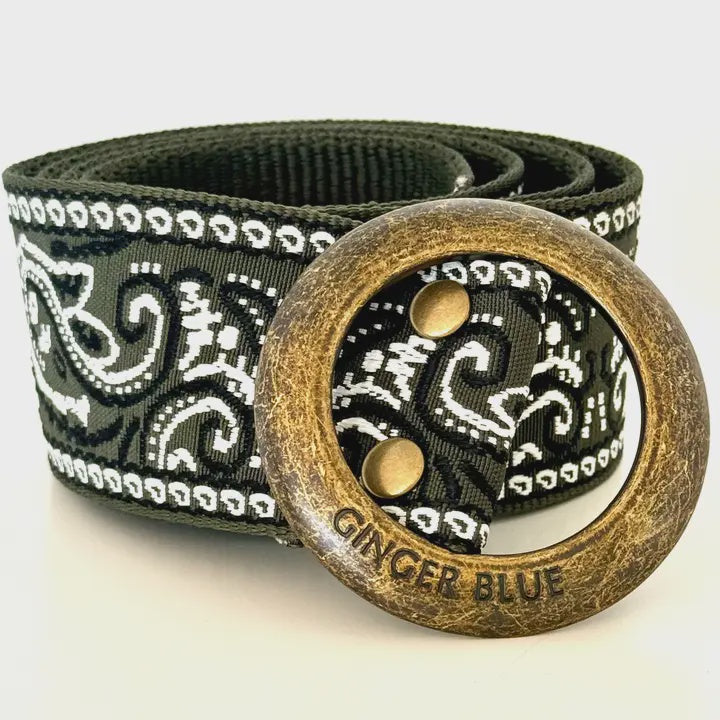 Paisley Deep forest Green