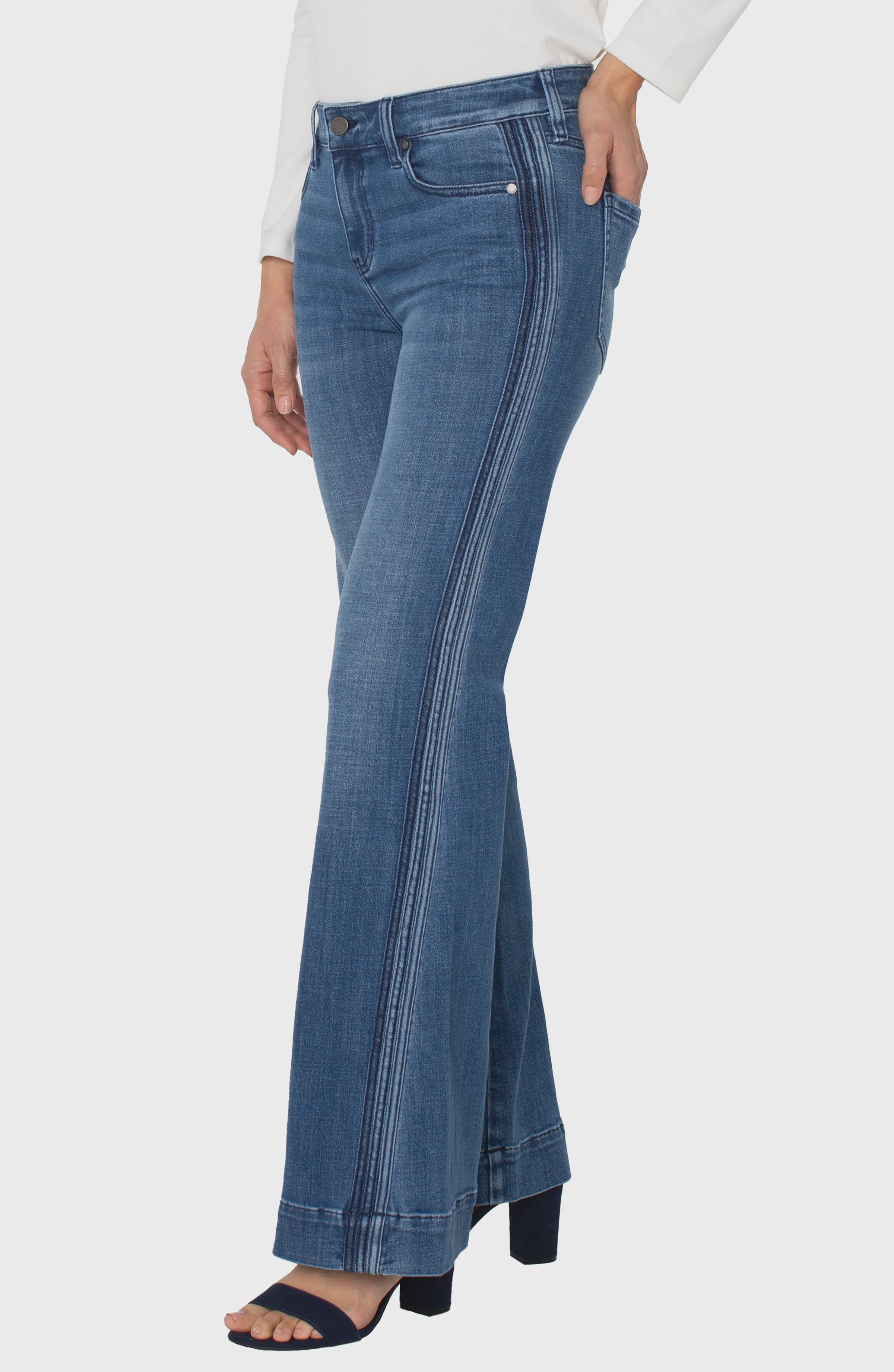 Hannah Flare with side stitching