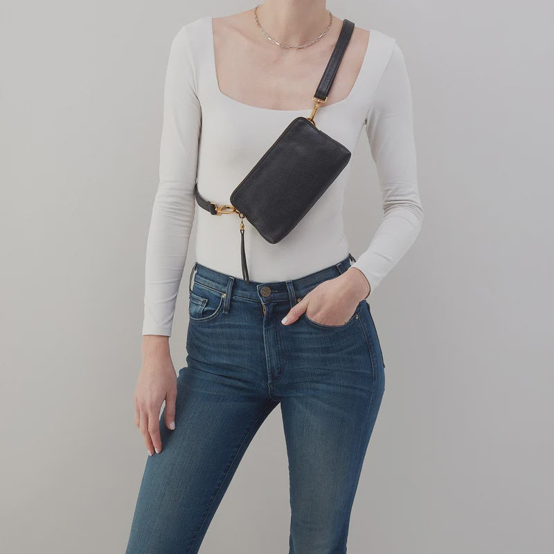 Fern Slim Belt Bag blk