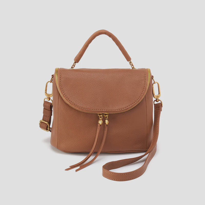 Fern Top Handle Satchel warm honey