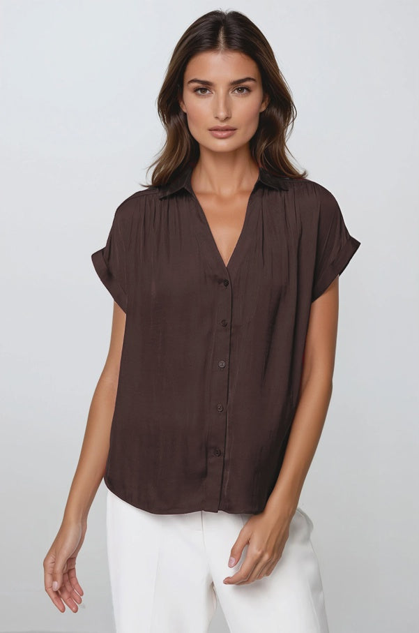 Short sleeve Chocolate Brown