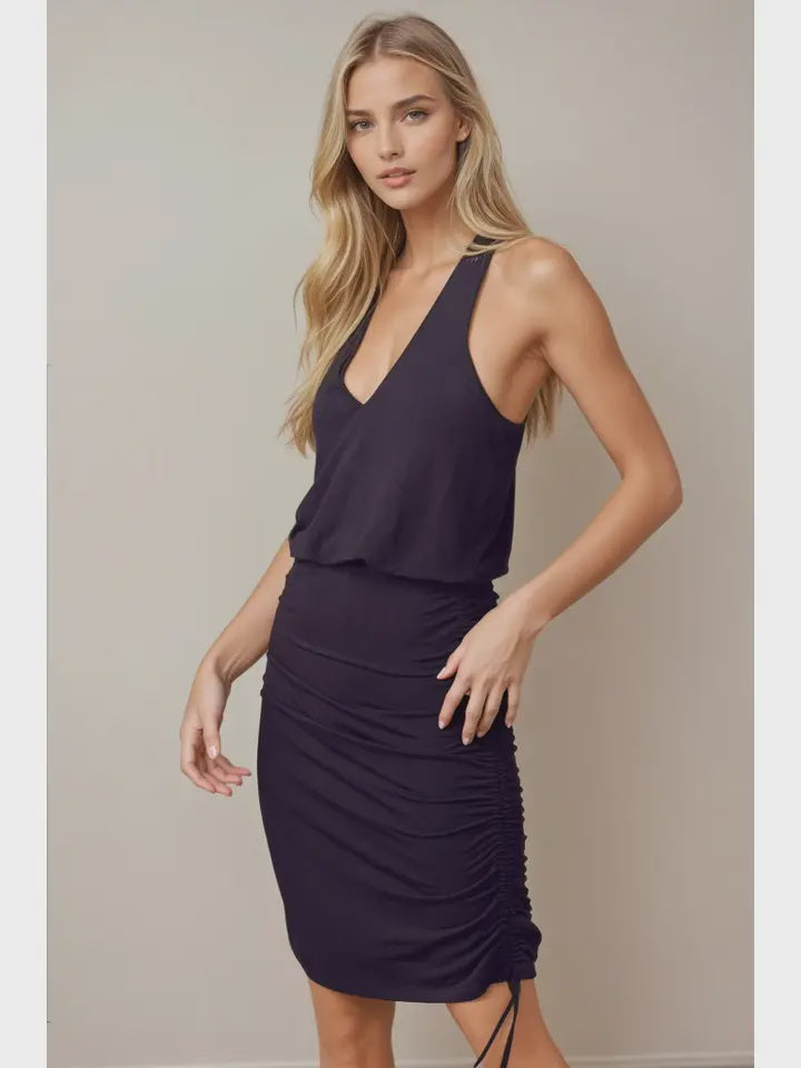 Cinched Bottom Knit Dress