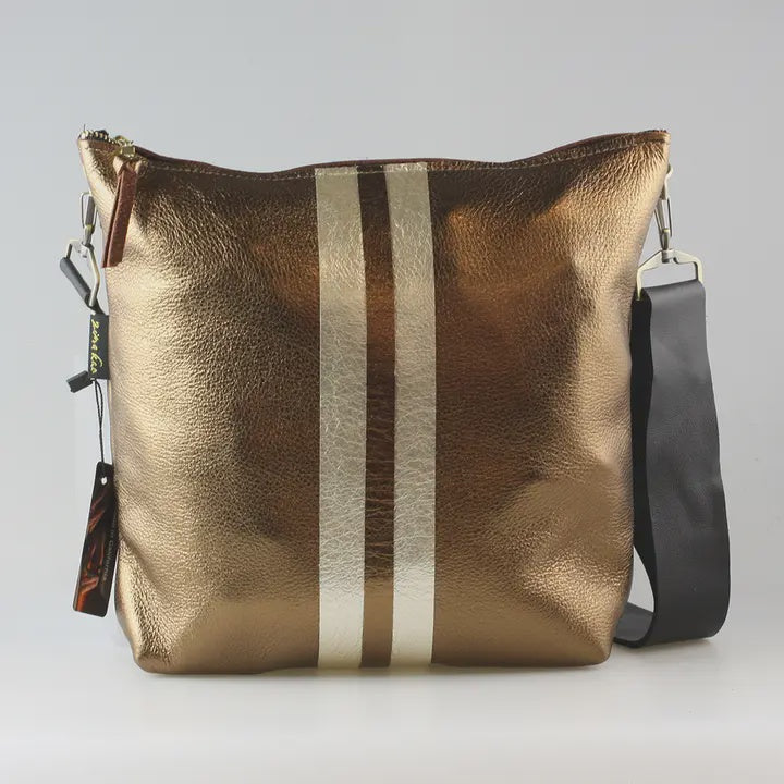 Bronze with Platinum Graham crossbody