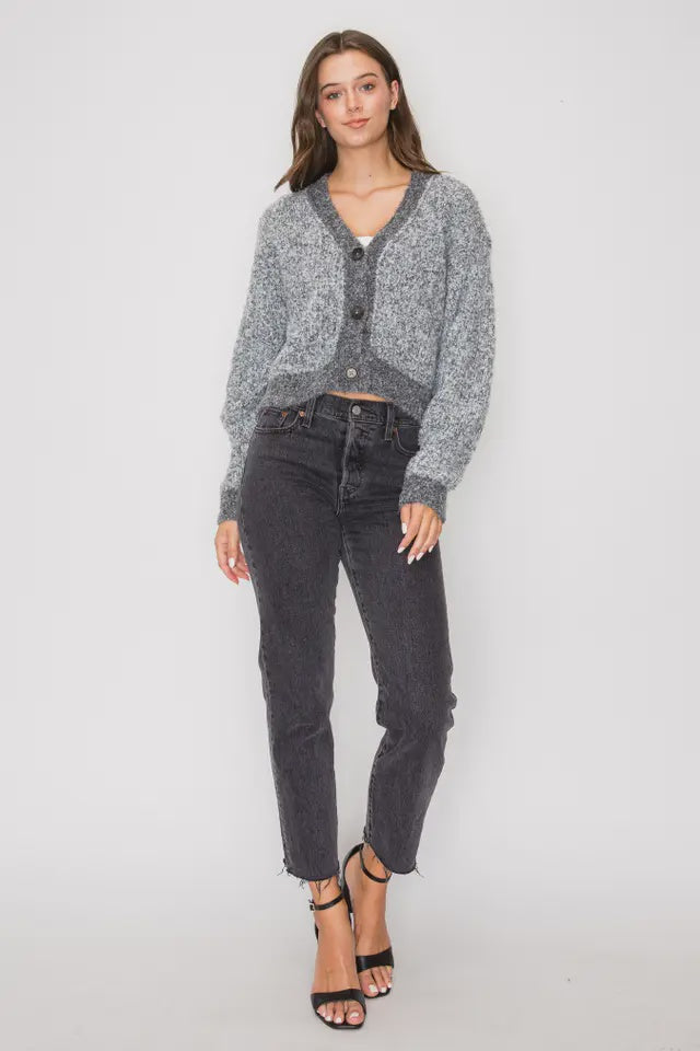 Two tone Sweater cardigan